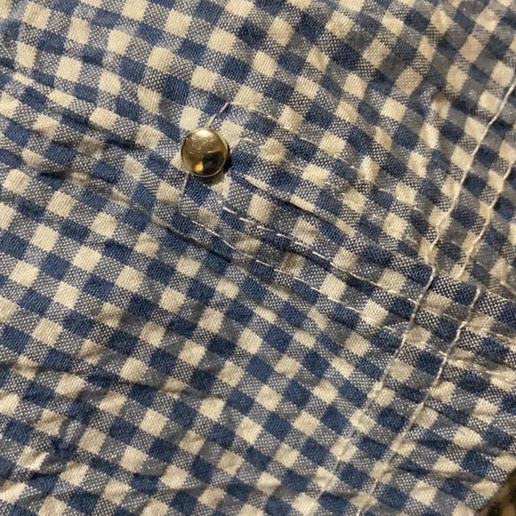 C.D. Petites Women’s Blue and White Plaid Skort with Elastic Waistband PM - Picture 6 of 6